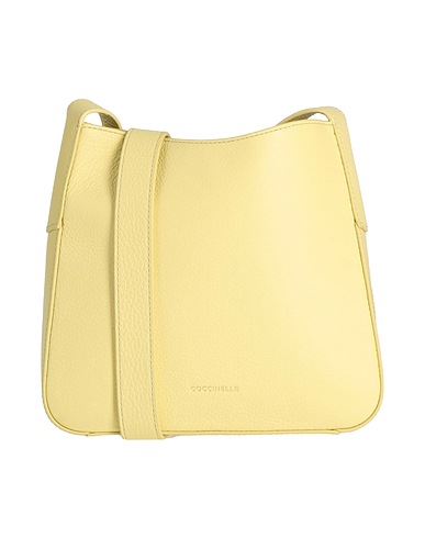 COCCINELLE Cross-body bags Pastel yellow Leather