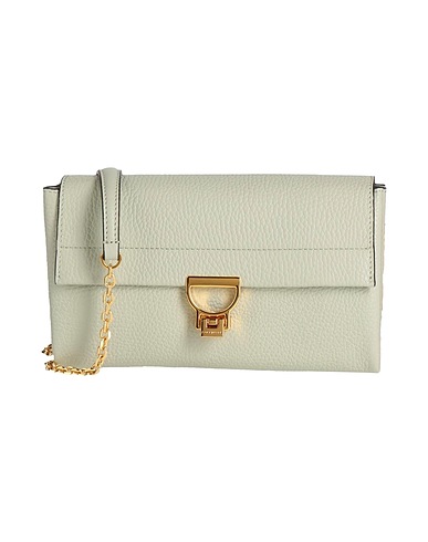 COCCINELLE Across-body bag Light green Leather
