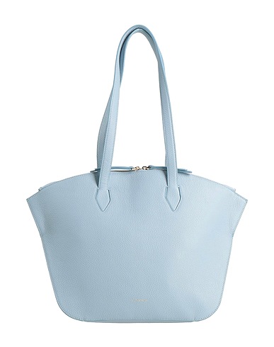 COCCINELLE Shoulder bag Sky blue Leather