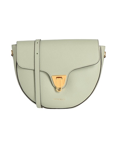 COCCINELLE Across-body bag Light green Leather