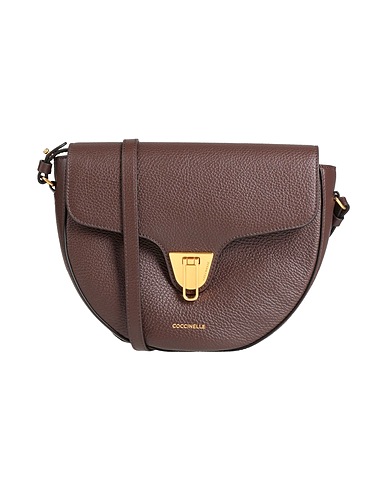 COCCINELLE Across-body bag Dark brown Leather