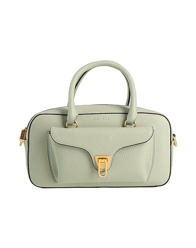 COCCINELLE Borsa a mano Verde chiaro Pelle