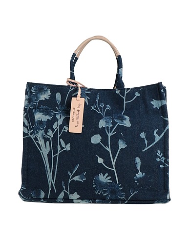 COCCINELLE Handbag Navy blue Textile fibres