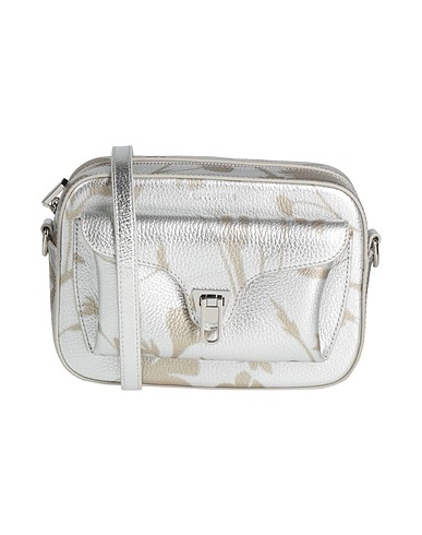 COCCINELLE Across-body bag Silver Leather