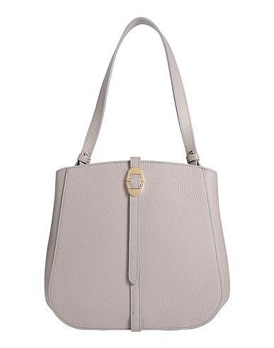 COCCINELLE Borsa a mano Grigio Pelle