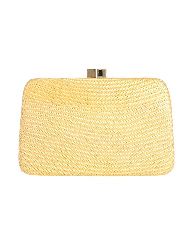 SERPUI MARIE Handbag Yellow 100% Straw