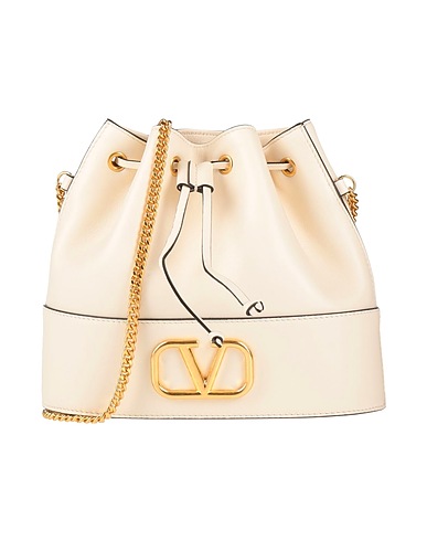 VALENTINO GARAVANI Across-body bag Ivory Leather