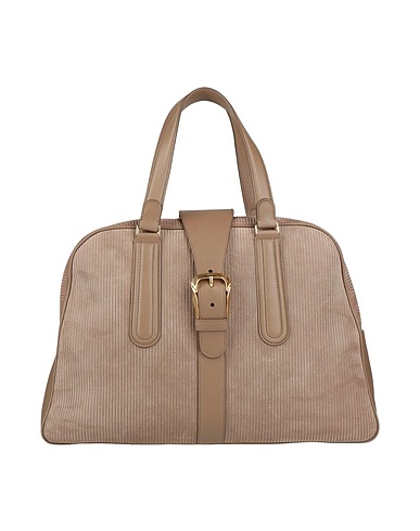 BALLY Сумки с короткими ручками и клатчи Хаки Кожа, Текстильное волокно