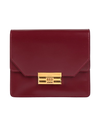 BALLY Handbag Burgundy Leather