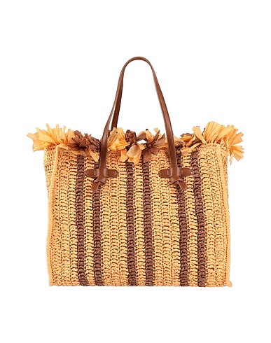 GIANNI CHIARINI Handbag Sand 95% Paper, 5% Polyurethane