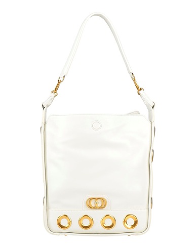 LA CARRIE Shoulder bag Cream Leather