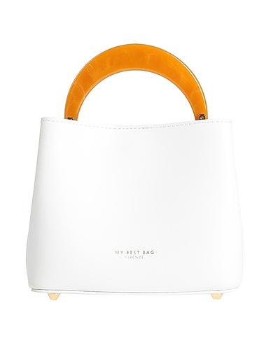 MY-BEST BAG Handbag White Leather