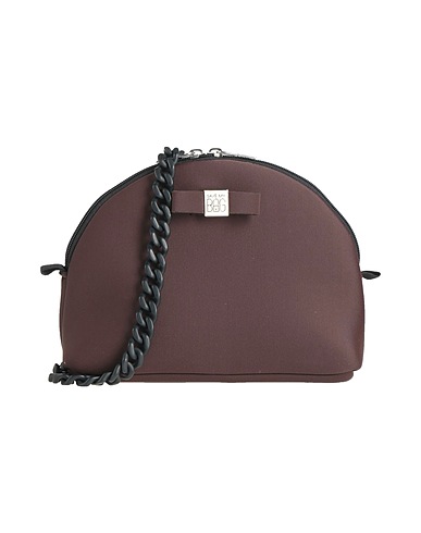 SAVE MY BAG Across-body bag Dark brown 50% PEEK (Polyether - Ether - Ketone), 40% Polyamide, 10% Elastane