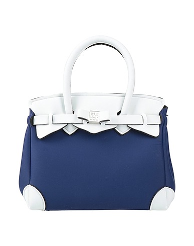 SAVE MY BAG Borsa a mano Blu navy 80% Poliestere, 20% Elastan