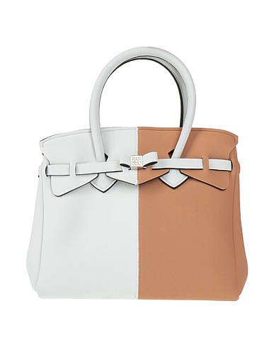 SAVE MY BAG Handbag White 80% Polyamide, 20% Elastane