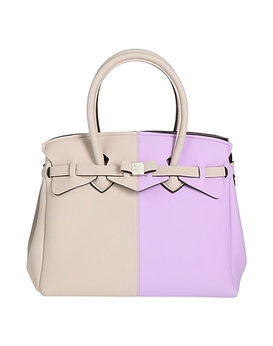 SAVE MY BAG Handbag Light grey 80% Polyamide, 20% Elastane