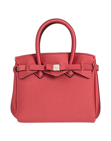 SAVE MY BAG Handbag Brick red 80% Polyamide, 20% Elastane