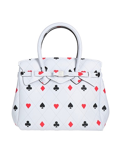 SAVE MY BAG Handbag Light grey 50% PEEK (Polyether - Ether - Ketone), 40% Polyester, 10% Elastane