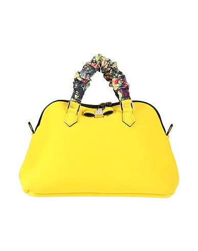 SAVE MY BAG Handbag Yellow 50% PEEK (Polyether - Ether - Ketone), 40% Polyamide, 10% Elastane, Silk