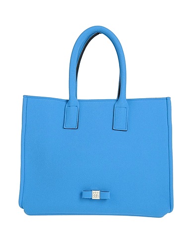 SAVE MY BAG Handbag Azure 50% PEEK (Polyether - Ether - Ketone), 40% Polyester, 10% Elastane