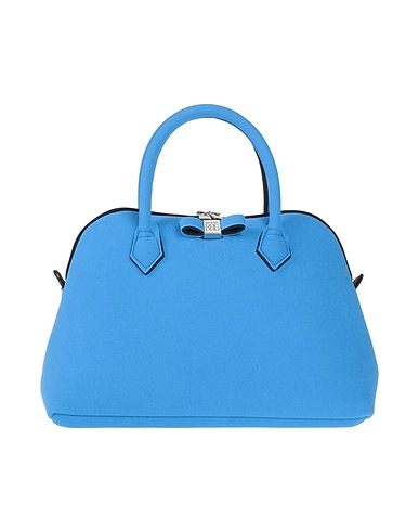SAVE MY BAG Handbag Azure 50% PEEK (Polyether - Ether - Ketone), 40% Polyamide, 10% Elastane