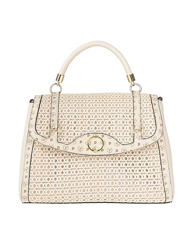 POLLINI Handbag Ivory Polyurethane