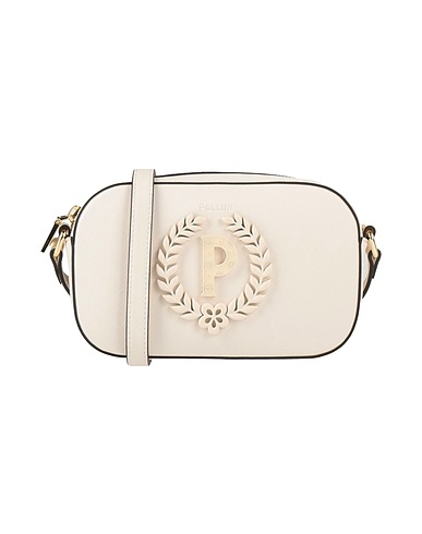 POLLINI Borsa a tracolla Avorio 100% Poliuretano