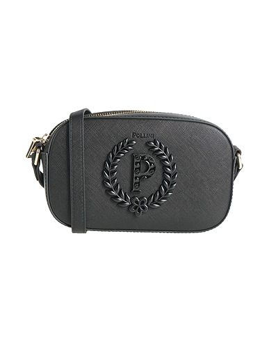 POLLINI Across-body bag Black 100% Polyurethane