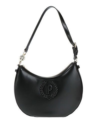 POLLINI Borsa a spalla Nero 100% Poliuretano