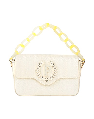 POLLINI Handbag Ivory 100% Polyurethane