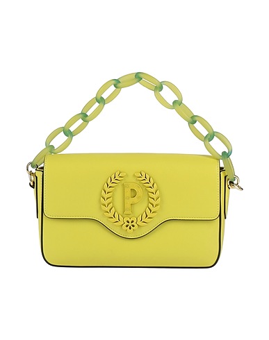 POLLINI Borsa a mano Verde lime 100% Poliuretano