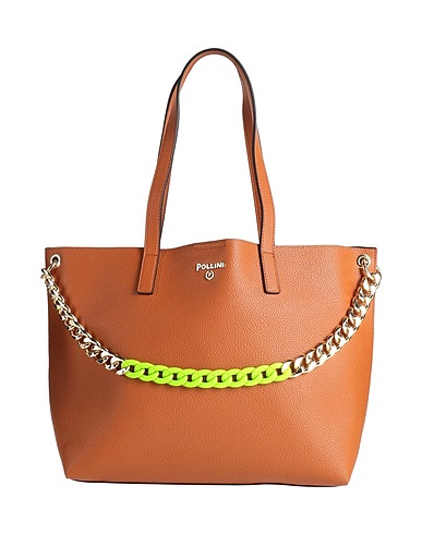 POLLINI Handbag Brown 100% Polyurethane