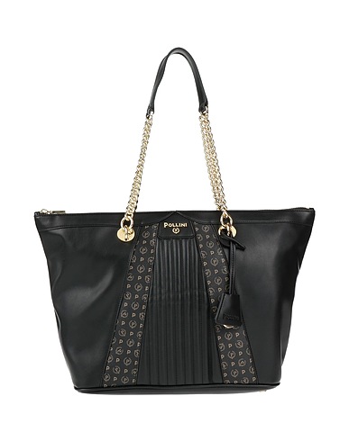 POLLINI Borsa a mano Nero 100% Poliuretano