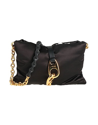 TOM FORD Across-body bag Black Viscose, Silk
