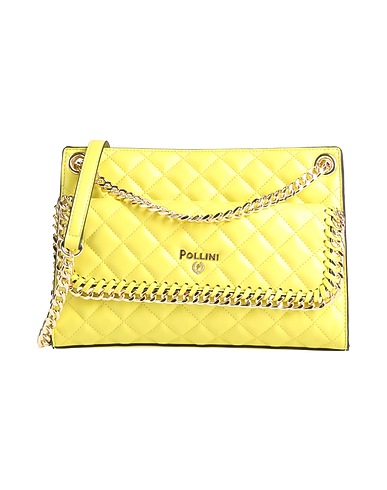 POLLINI Borsa a tracolla Verde lime 100% Poliuretano
