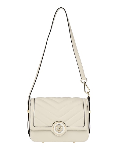 POLLINI Shoulder bag Ivory 100% Polyurethane
