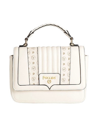 POLLINI ハンドバッグ アイボリー ポリウレタン 100%