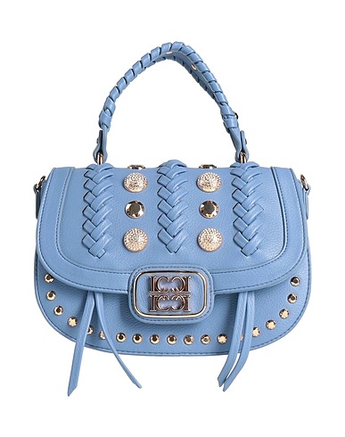 LA CARRIE Handbag Slate blue Textile fibres