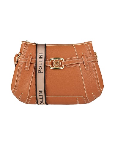 POLLINI Borsa a tracolla Marrone 100% Poliuretano