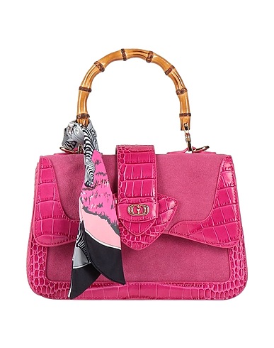LA CARRIE Handbag Fuchsia Leather