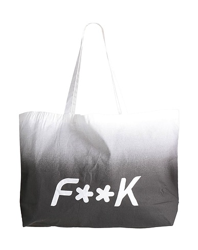 F**K PROJECT Borsa a spalla Antracite 100% Cotone