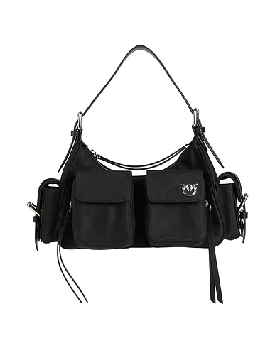 PINKO Handbag Black Textile fibres
