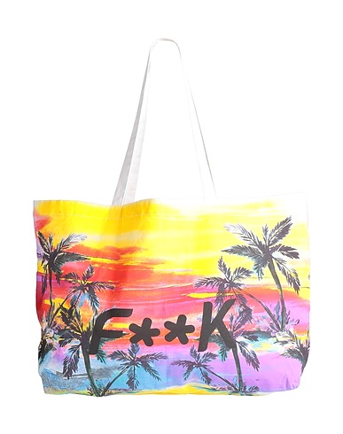 F**K PROJECT Shoulder bag Yellow 100% Cotton