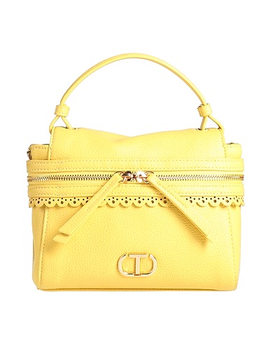 TWINSET Borsa a mano Giallo 100% Poliuretano