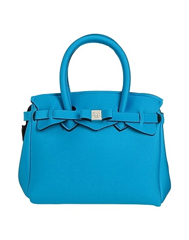 SAVE MY BAG Handbag Light blue 80% Polyamide, 20% Elastane