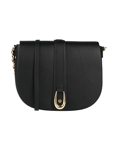 POLLINI Across-body bag Black Polyurethane