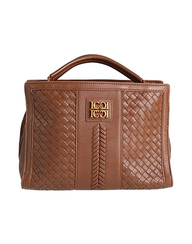 LA CARRIE Handbag Brown Textile fibers