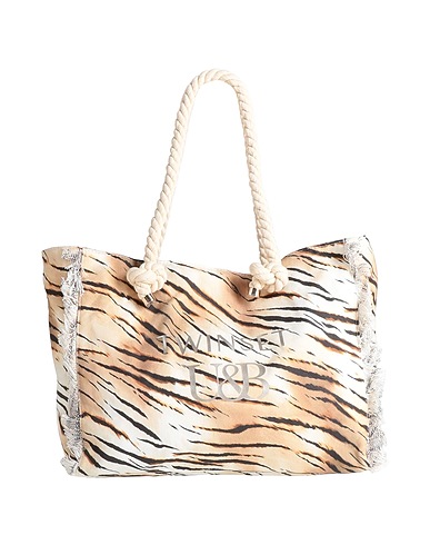 TWINSET Borsa a spalla Beige 100% Poliestere, Cotone