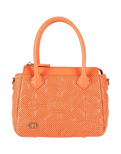 LA CARRIE Handbag Orange Leather