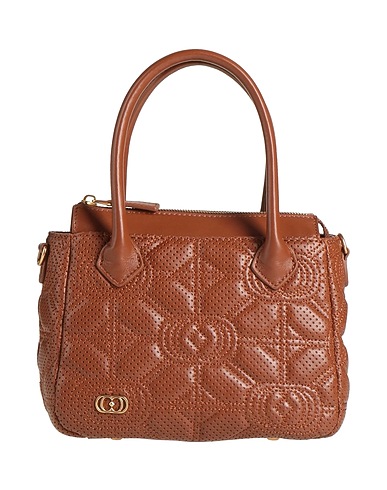 LA CARRIE Handbag Brown Leather